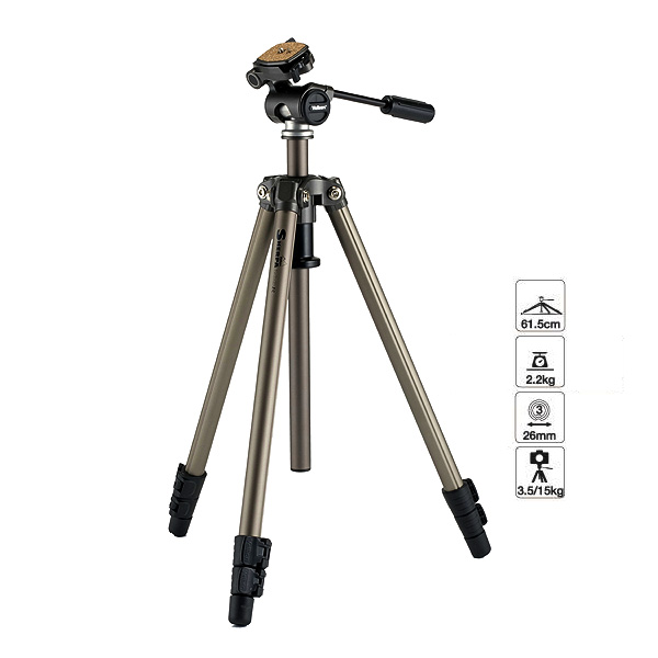 Velbon Sherpa 200 all metal field tripod with pan & tilt head (for cameras, spotting scopes and binoculars)